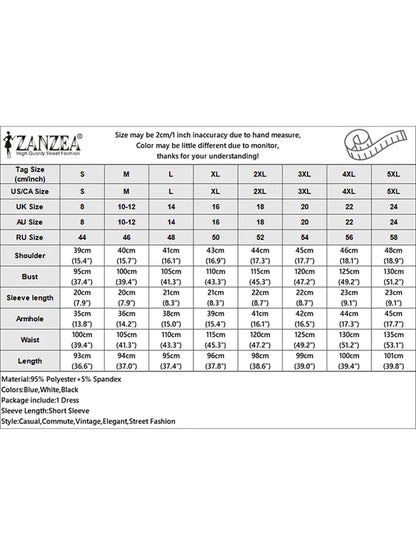Zanzea lässig solide plissierte Kleid Frauen Sommer Kurzarm knielange Robe 2024 koreanische lose einfache Patchwork Vestido Overs ize.