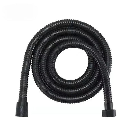 Shower Hose 1.5/2M Black/Silver Flexible Shower Hose Stainless Steel Long Bathroom Shower Pipe Extension Bathroom Accessories