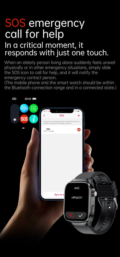 2025 New For XIAOMI Uric acid Blood lipids Smart Watch Men ECG+PPG Blood pressure Blood oxygen Bluetooth Call Health Smartwatchs