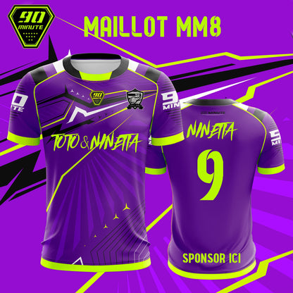 2025 New Summer Men's T-Shirt Maillot 90 Minute Toto & Ninetta Double Side Print Short Sleeve Oversize Breathable Quick Dry Tops.