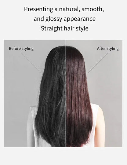 2 IN 1 Professional Hair Straightener & Hair Dryer Styling Tool Heat-Up Hair Flat Iron Negative Ion Iron Long-Lasting airstrait.