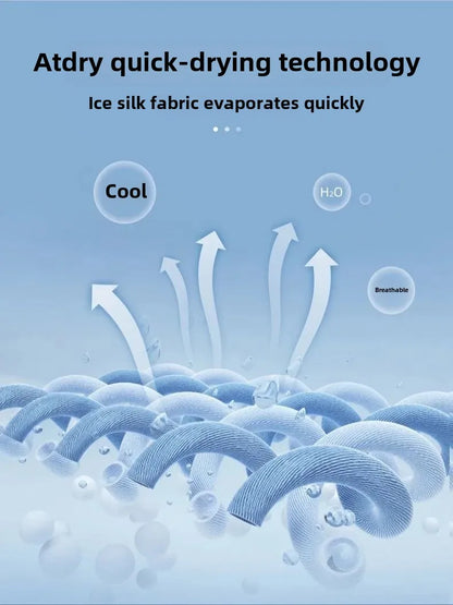 Men's Fitness Ice Silk Sports Suit Short Sleeve Training Room Basketball Morning Run Summer Outfit Shorts And T-shirt Set