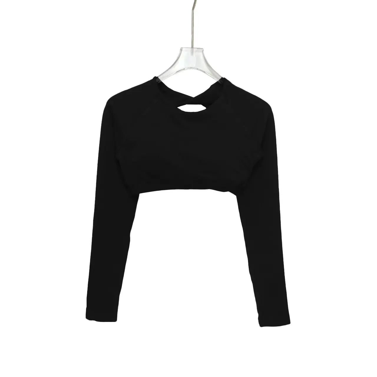 NCLAGEN Long Sleeve Crop Top Woman Yoga Pilates Clothing Beautiful Back Gym Workout Sportswear Sports Compression Shirt