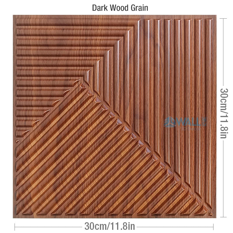 12pcs 30cm house wall renovation stereo 3D wall panel non-self-adhesive 3D wall sticker art tile wallpaper room bathroom ceiling