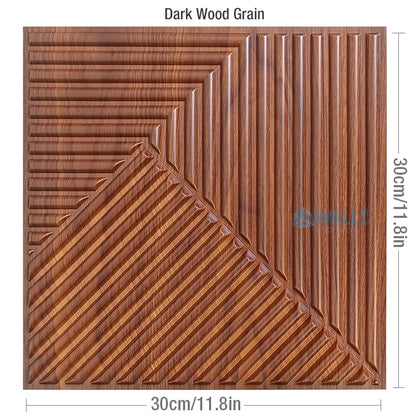 12pcs 30cm house wall renovation stereo 3D wall panel non-self-adhesive 3D wall sticker art tile wallpaper room bathroom ceiling