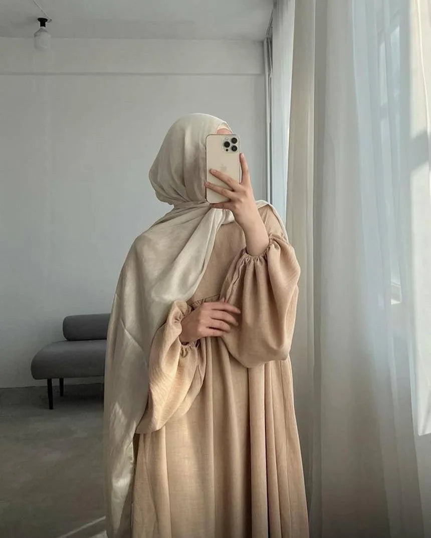Modest Nursing Clothes for Muslim Women 2025 Elegant Arabic Muslim Dress Eid Dubai Plain Nursing Abaya Fashion Turkey Solid Robe.
