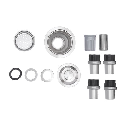 Küchenspüle mit 201 Stauraum, Edelstahlspüle mit Waschbecken, 100 x 60 x 93 cm, freistehendes kommerzielles Küchenspüle aus Edelstahl