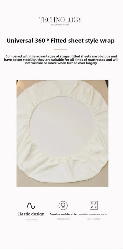 Waterproof bedsheet, bedspread, single piece urine proof and breathable mattress, dustproof cover, mat without pillowcase.