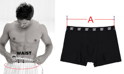 CRIIS SEVEN 7 Boxershorts für Herren, Cristiano Ronaldo, Basic-Unterwäsche aus Baumwolle, Herren-Badehose, Turnhose, bequeme Unterhose