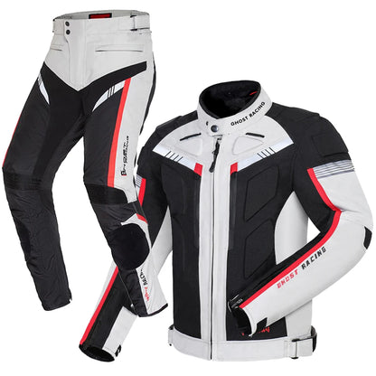Waterproof Motorcycle Jacket Pant Suit Cold-proof Motorbike Jacket Men Motocross Riding Clothing CE Protective Gear Size M-5XL.