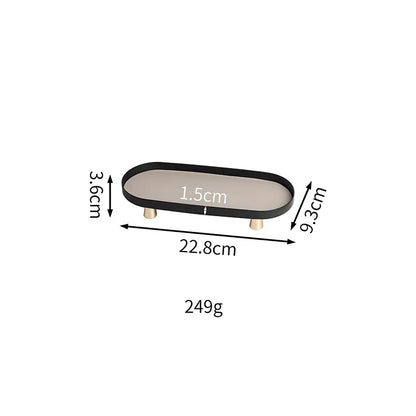 Wrought Iron Velvet Tray | Luxury Entryway Organizer w/ Leather Accent | Stackable Jewelry Display | Multi-Level Table Sculpture.