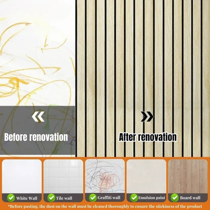 Faux Grille Wall Stickers Self Adhesive Wallpaper for Bedroom Walls Thick Foam Wood Grain Peel and Stick Wallpapers Home Decor