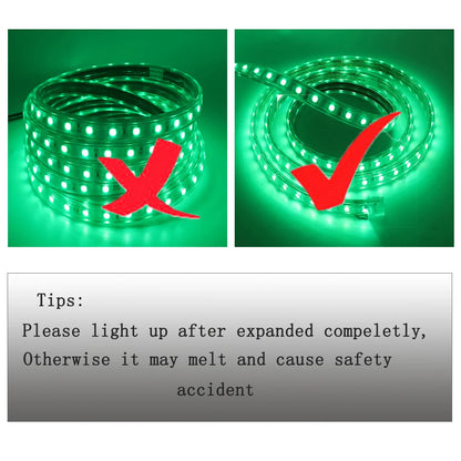 COB LED Strip Dimmable 220V 288LEDs/m Wall Touch Wifi Bluetooth Remote Control Power Kit Waterproof Silicone Tube Adhesive Tape