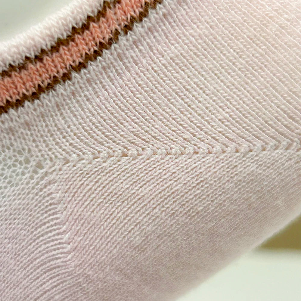 4 Pairs Cotton Women's Boat Socks No Show Socks Set for Lady White Invisible Cotton Socks Pack Pink Black Breathable Summer.