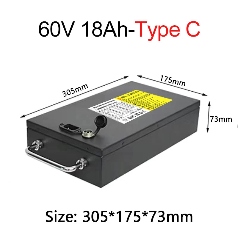 Harley battery 60V 12Ah 15Ah 18Ah 21Ah 24Ah Lithium cell pack Original With BMS For 1800W E-scooter motorcycle +67.2V 3A Charger