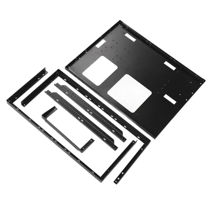 ATX Open Chassis Case Rack Large Space Expansion DIY Assembled Powerful Cooling Gaming PC Case Open Frame Steel Plate for EATX.