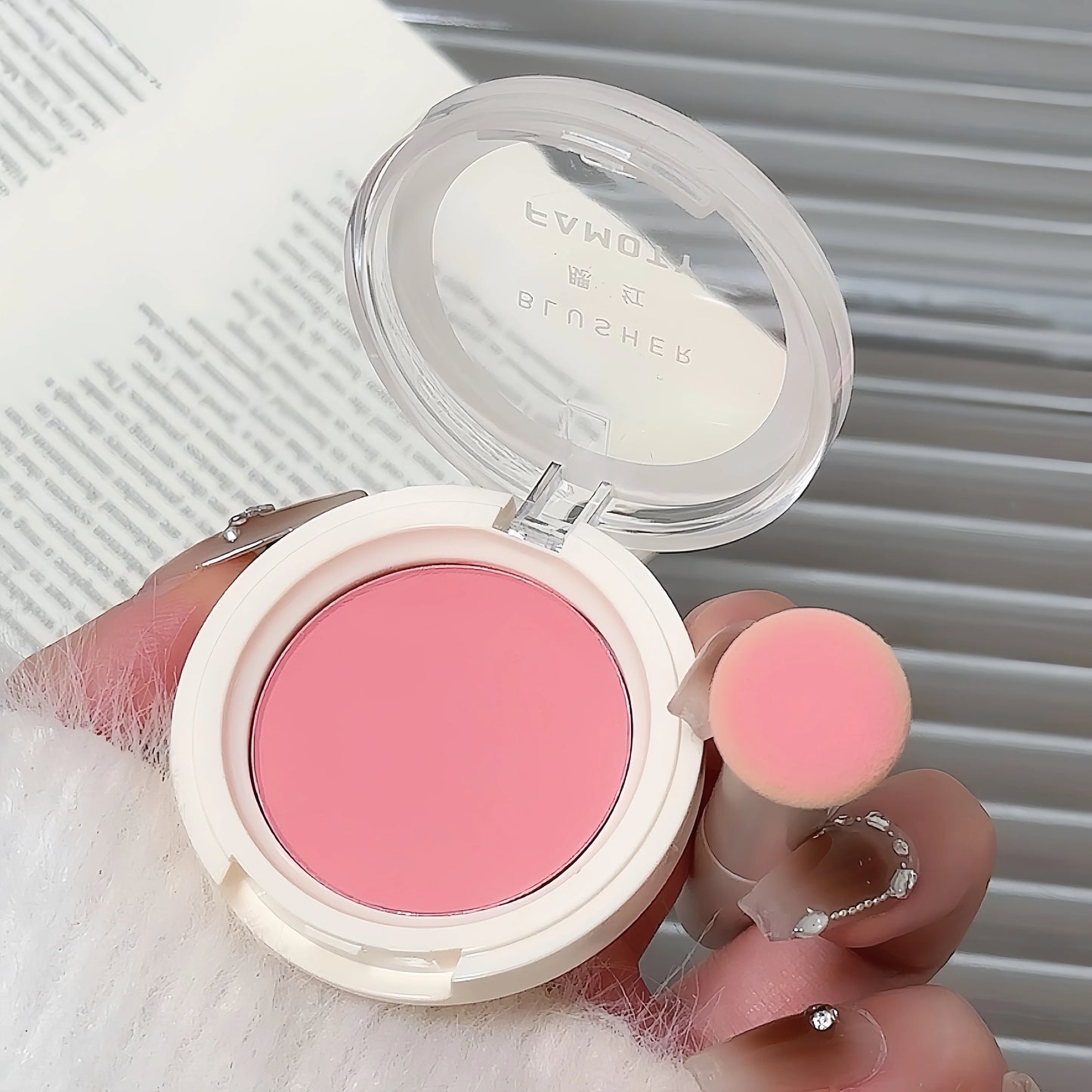 2024 Monochrome Face Blush Palette Longlasting Waterproof Pressed Powder Matte Blush for Contouring Cheeks Travel Cosmetics.