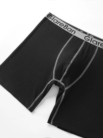 4-teiliges Set mittellange Boxershorts Herrenunterwäsche Baumwolle atmungsaktiv männliche Unterhose für Männer Homme Boxershorts Slips weiche Höschen