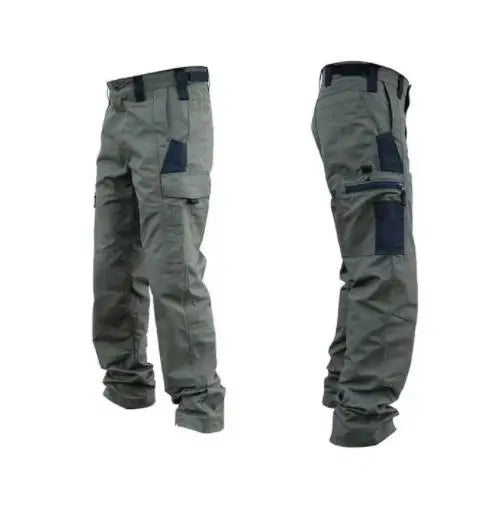 Wear Resistant Work Pant Man Multi-pocket Straight Cargo Trousers Outdoor Jogging Tactical Pants Spring Autumn Casual Trousers.