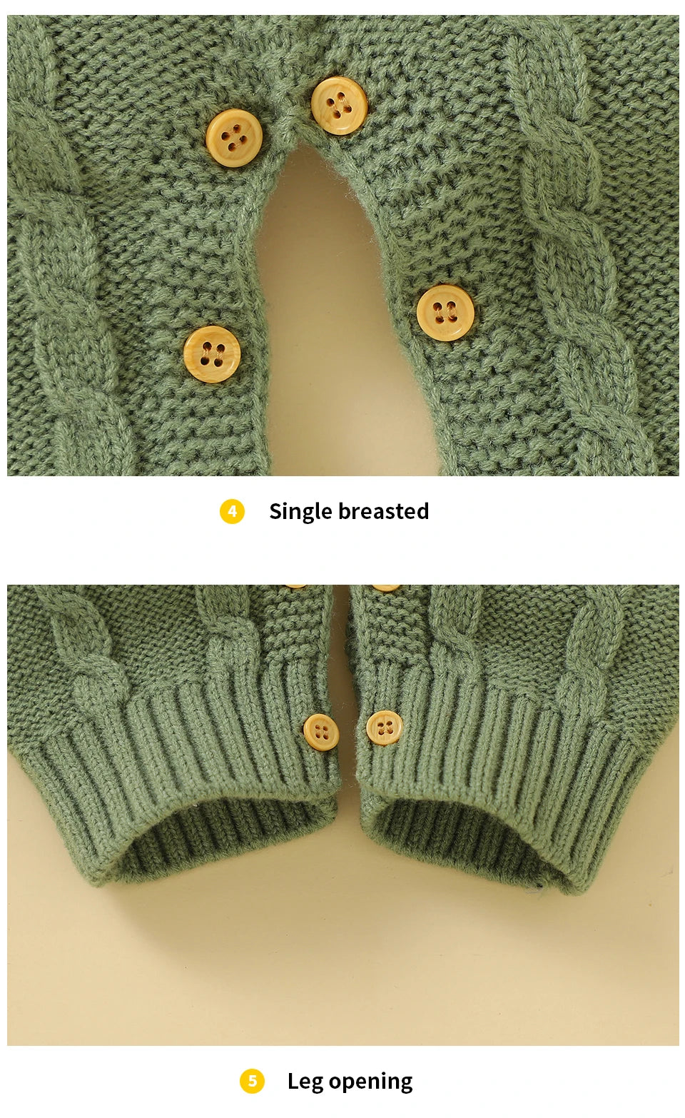 White Baby Girl Rompers Clothes Winter Long Sleeve Knitted Newborn Infant Boy Jumpsuits Hats Outfits Sets 0-18m Toddler Playsuit