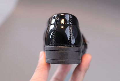 Oxford School Shoes Kids Patent Leather Shoes Girls Boys Toddler Shoes Children Fashion Dress Platform Party Flats Spring Autumn.