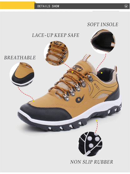 Outdoor Hiking Shoes for Men Camping Running Walking Jogging Sneaker Boots Waterproof AntiI-Slip Sport Shoes Zapatos Hombre.