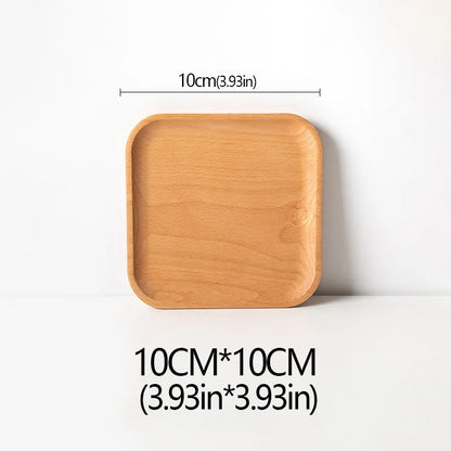 Wood Beech Plate Fruit Plate Oval Pallet trays decorative Candy Rectangular Dessert Dinner Tableware Tray, Kitchen Accessories.