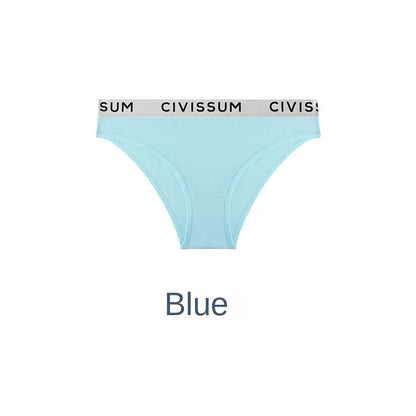 Jacquard Women's Panties Cotton Women'S Low Rise Underwear Students Solid Color Half Hip Classic Basic Female Briefs.