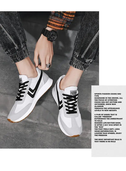 Männer Kausalen Licht Mode Turnschuhe Mann Herbst Neue Spitze-up Wohnungen Im Freien Mesh Atmungsaktive Casual Schuhe Zapatillas De hombre.