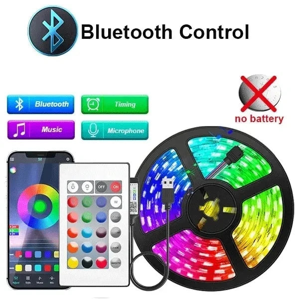 USB 5V Led Streifen Licht 5050 RGB Led Band Bluetooth Wifi App Fernbedienung Led Zimmer Licht 1-30M Hintergrundbeleuchtung Band Beleuchtung Lampe.