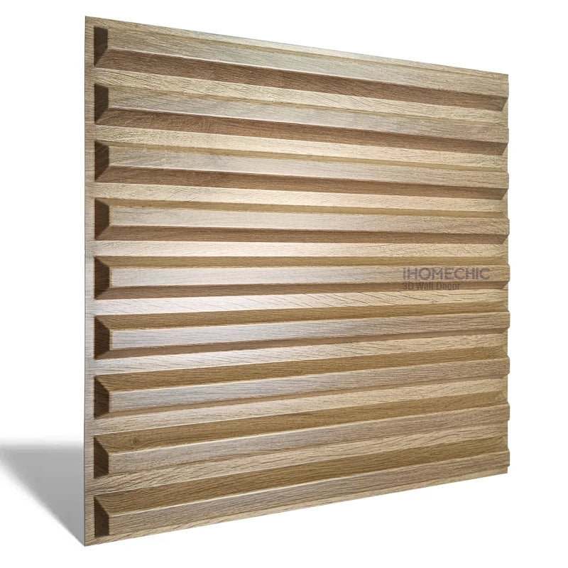 12pcs 30cm 3D Wall Panel Venetian blinds mouldings Living Room Background Decal Tile Mold 3D wall sticker bathroom kitchen wall