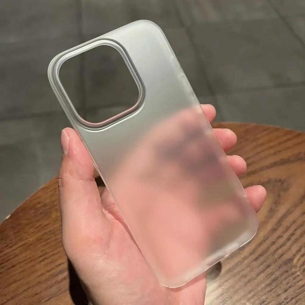 Ultra Thin Matte Hard PC Translucent Clear Phone Case For iPhone 17 16 15 14 Plus 13 12 Pro Max Shockproof Slim Skin Back Cover.