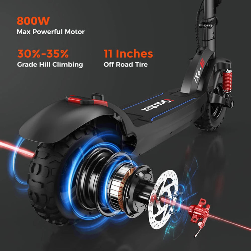 iScooter iX5Plus Foldable Adult Electric Scooter E-Scooter 45 KM/H Electric Kick Scooter 1000W Skateboards 48V 17.5Ah Kickboard.