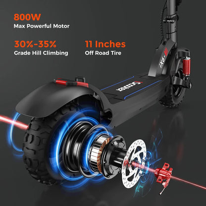 iScooter iX5Plus Foldable Adult Electric Scooter E-Scooter 45 KM/H Electric Kick Scooter 1000W Skateboards 48V 17.5Ah Kickboard.