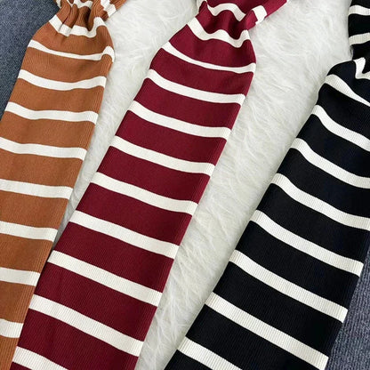 Sommer Streifen Elastische Bodycon Strap Kleid 2024 Sexy Strand Sommerkleid Frauen Beiläufige Dünne Bleistift Vestidos Maxi Langes Kleid.