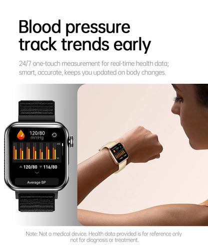 2025 New LED Women AI Smart Diagnosis Smart Watch HRV+PPG Blood Pressure Blood oxygen Health monitor IP68 NFC Smartwatches ﻿.
