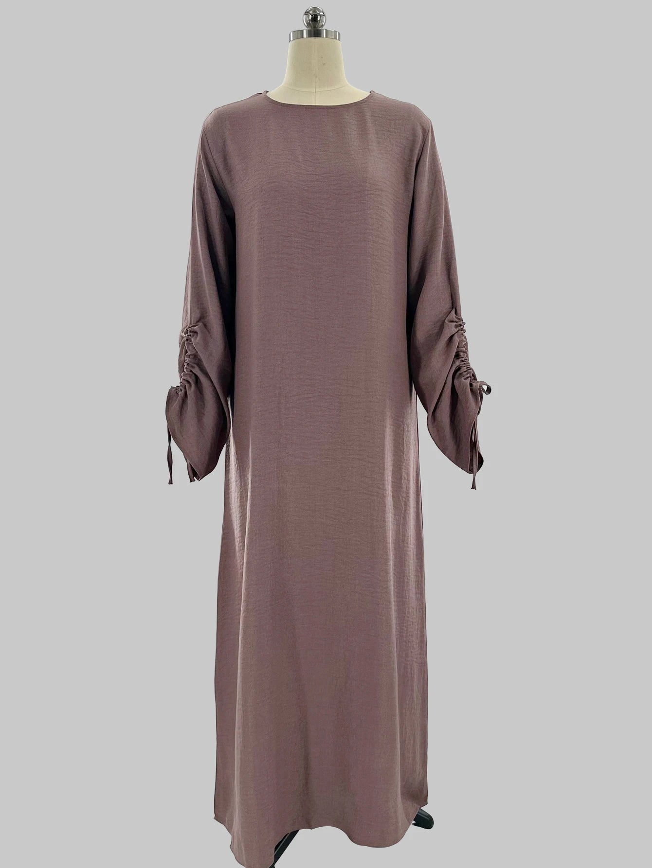 Eid Islamischen Modest Kleid für Frauen Abaya Spitze-up Hülse Marokko Casual Ramadan Vestidos Gebet Kaftan Dubai Muslimischen Lange robe.