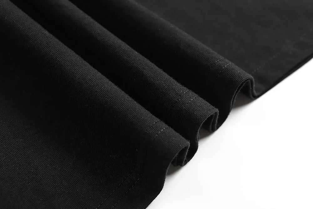 Men's Sports Streetwear Summer Breathable Casual T-shirt Set Outdoor Fitness 2-in-1 Compression Shorts Workout Track Clothes.