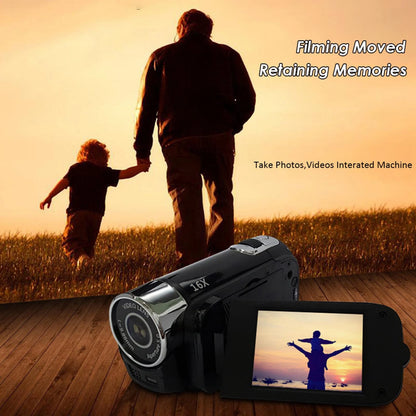 16MP 1080P Digital Video Camera Recorder 16X Digital Zoom Built-in Microphone Speaker 2.4Inches TFT Screen Lightweight Camcorder.