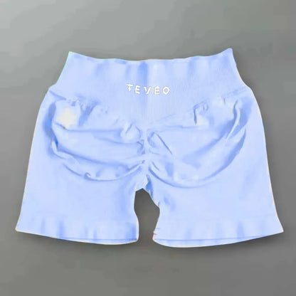 Leveo Fashion Summer Women's Sports Dyfne Yoga Shorts Running Leggings High Waist Hip Lift Comfortable Yoga Shorts Quick Drying.