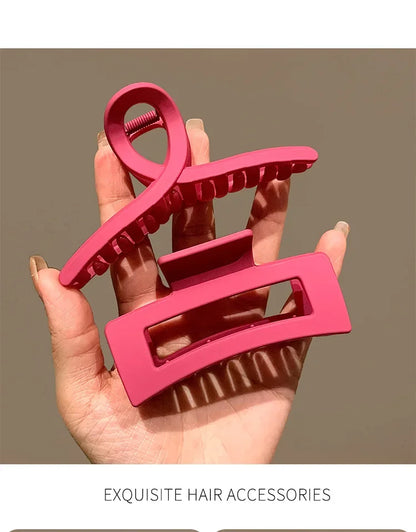 Set of 8 Plastic Hair Clip Large Hair Accessories Simple Hairpin Thin Hair Styling Tools for Women.