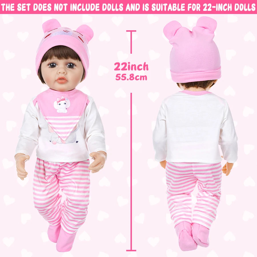 New Doll Clothes For 20-22Inch Baby Doll 50-55cm Reborn Babies Doll Clothes.