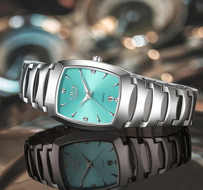 LIGE New Ladies Waterproof Watch Luxury Stainless Steel Women Watches Creative Fashion Original Elegant Quartz Wristwatch Gift.