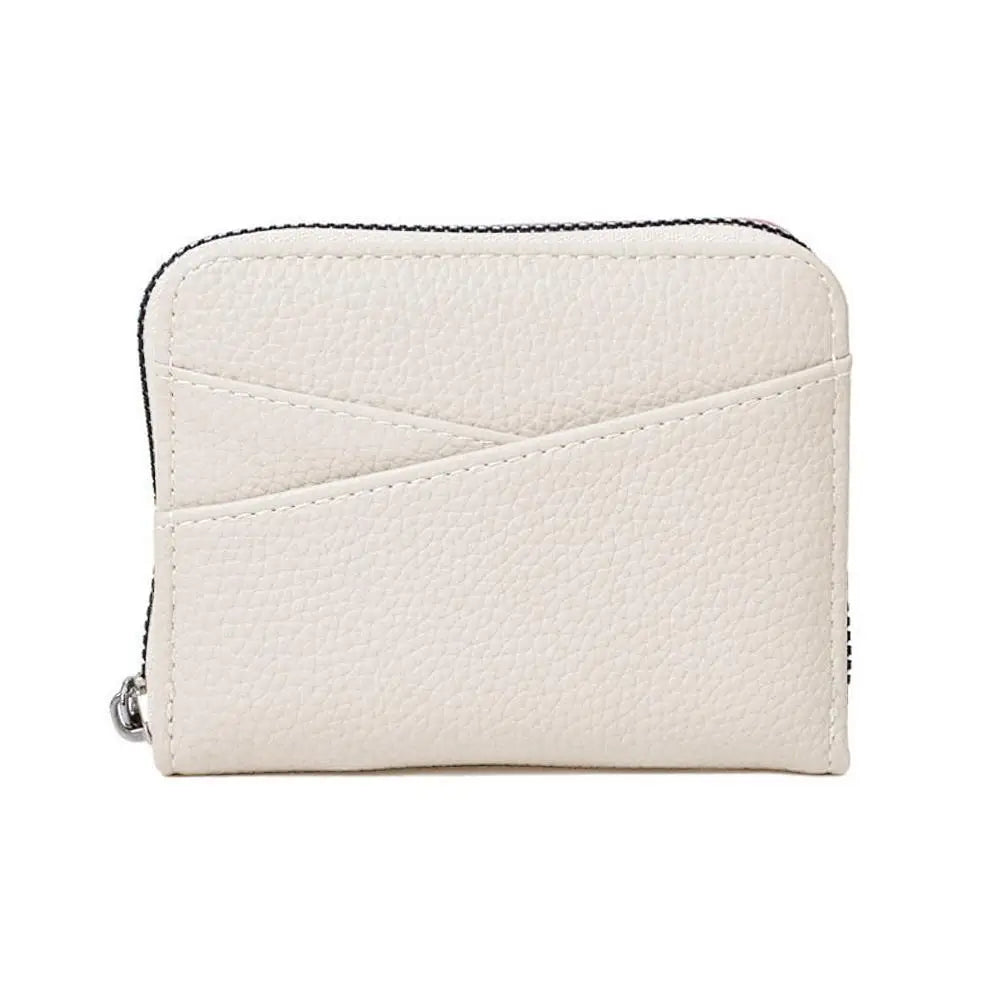 Multi-Pocket Portable PU Leather Wallet Japanese Wallet Coin Bags Multi-Card Slot ID Card Holder Coin Zipper Purse For Women.