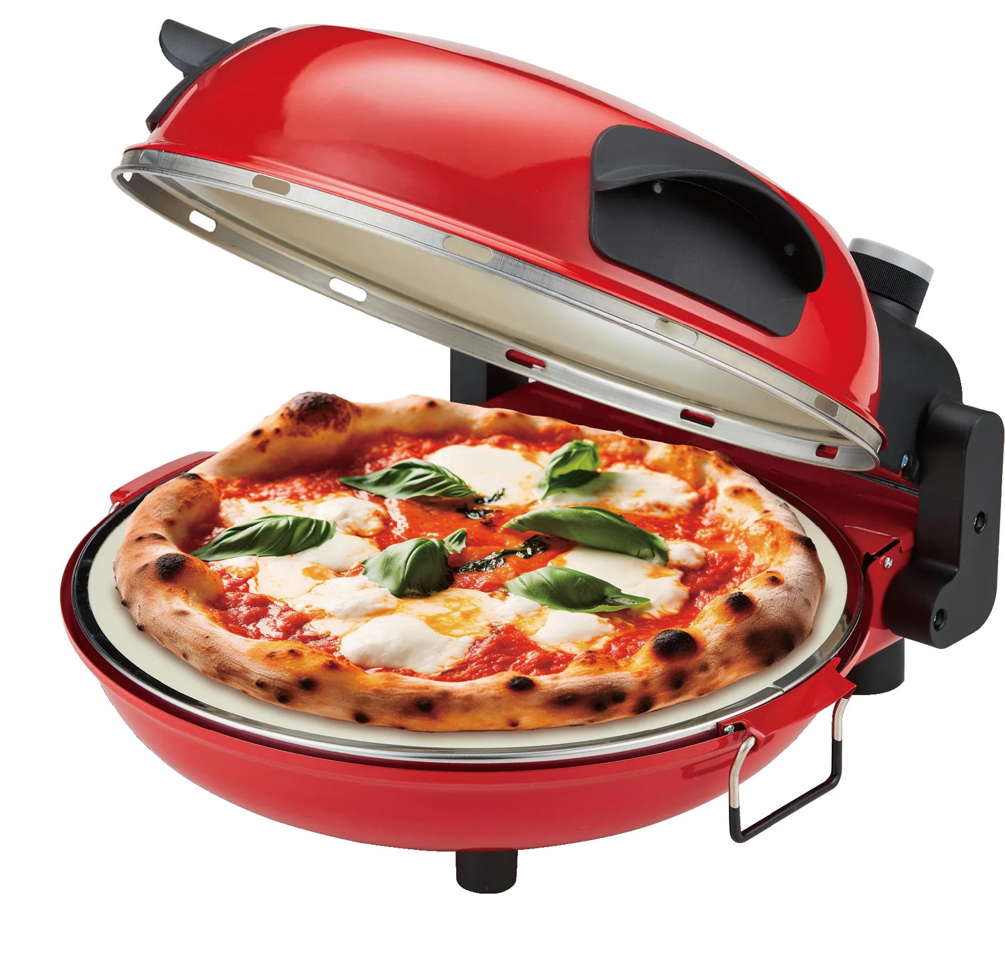 Transparentes Beobachtungsfenster, Pizzaofen, 30,5 cm, individuelle Pizzamaschine, schnelle Erwärmung, DIY, multifunktional