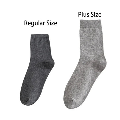 10Pairs/Lot Men Combed Cotton Socks Black Casual Business Breathable High Quality Man Sock New For Male Plus Size EU38-48.