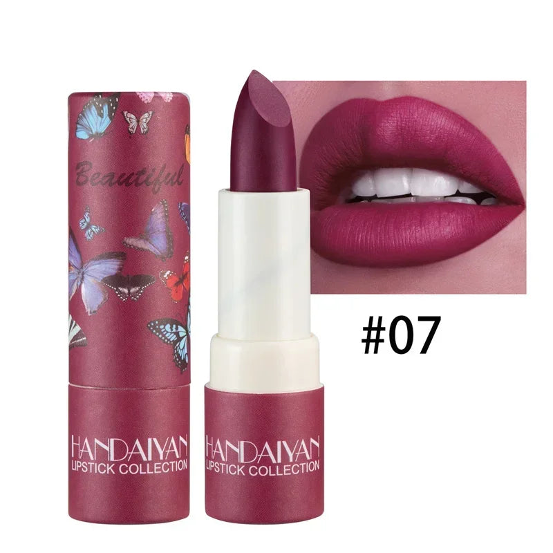 8Colors Brand Makeup Matte Lipstick Waterproof Long Lasting Lip Stick Sexy Red Pink Velvet Nude Lipsticks Women Cosmetics Makeup