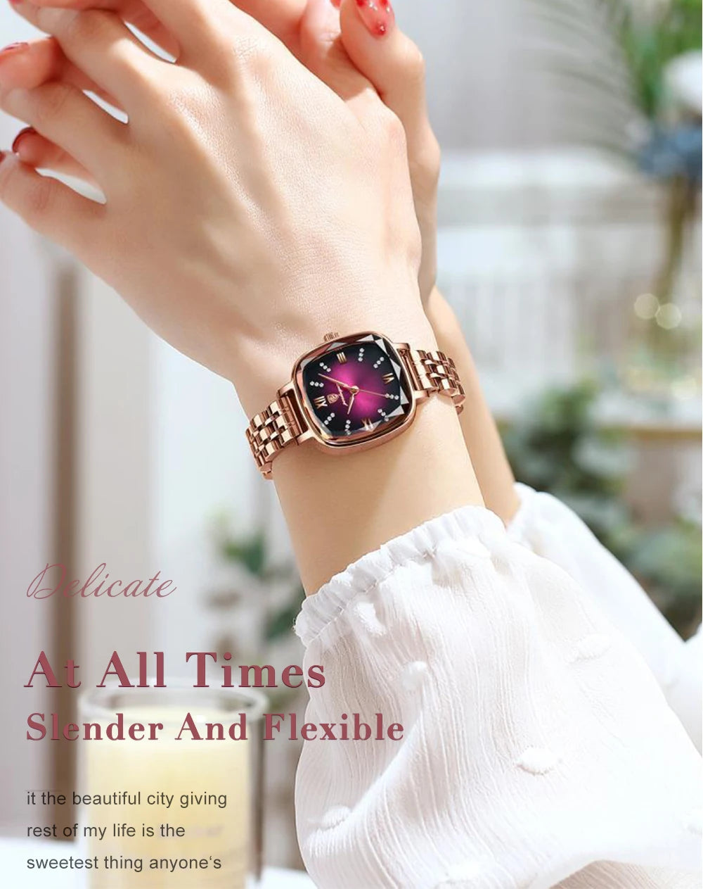 POEDAGAR High Quality Luxury Women Watch Stainless Steel Square Waterproof Quartz Ladies Wristwatches Dress Elegant Femme Clocks.