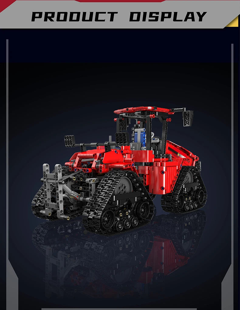 Mould King 18020 Technical Car Toys MOC-35270 APP&RC Pneumatic Crawler Tractor Building Block Brick Set Kids Christmas Gift.