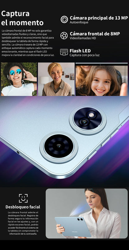 【New】Teclast T60 Plus 12 Inch Tddi 90Hz 2K Screen 2000X1200 Android 14 Widevine L1 Mtk Helio G88 (6Gb Ram+10Gb Expansion)16Gb/128Gb 8000Mah Battery 4g Lte Dual Sim Tf up to 1Tb